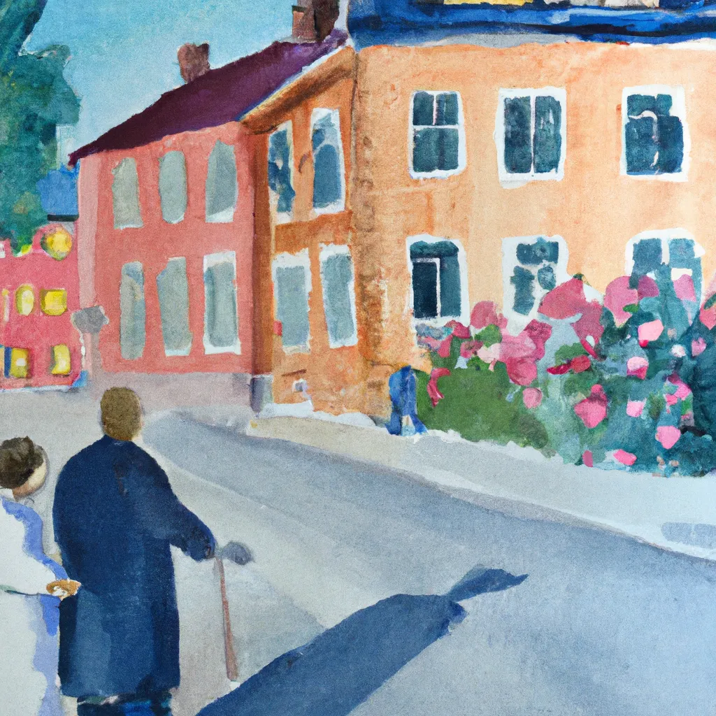 A person is being shown the way through the streets of Malmslätt by a local resident named Lena.